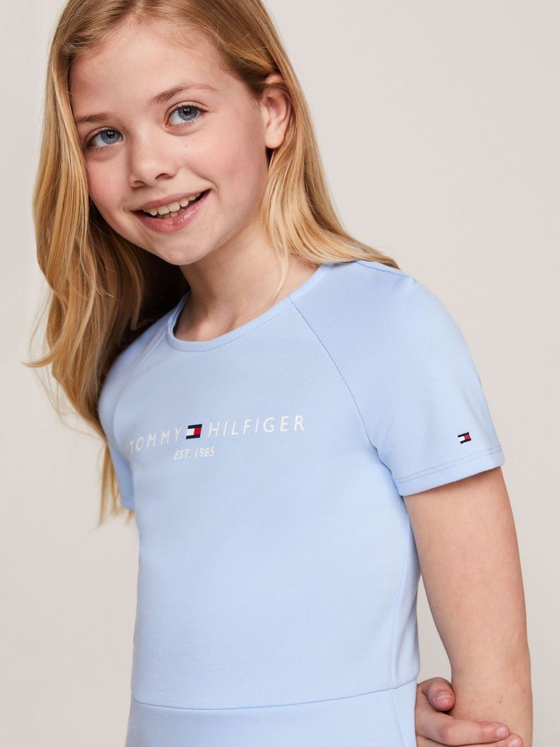 Vestido Essential Con Logo Celeste Tommy Hilfiger-2