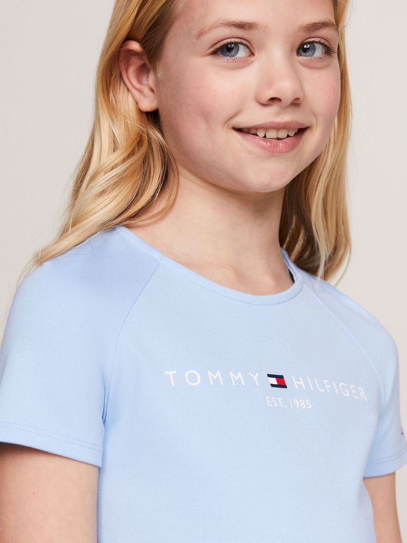 Vestido Essential Con Logo Celeste Tommy Hilfiger-3