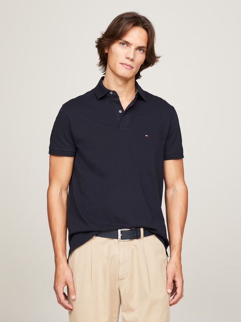 Polo Essential Regular Fit Azul XS