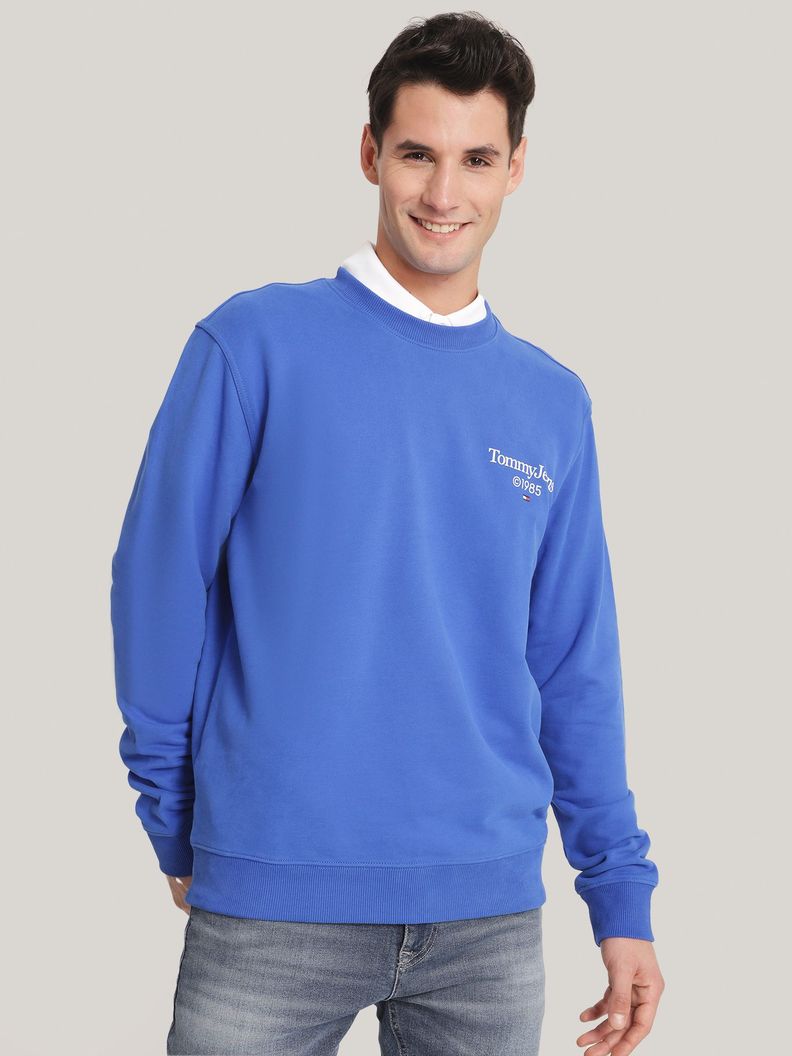 Polerón Regular Grafico Azul Tommy Jeans-0