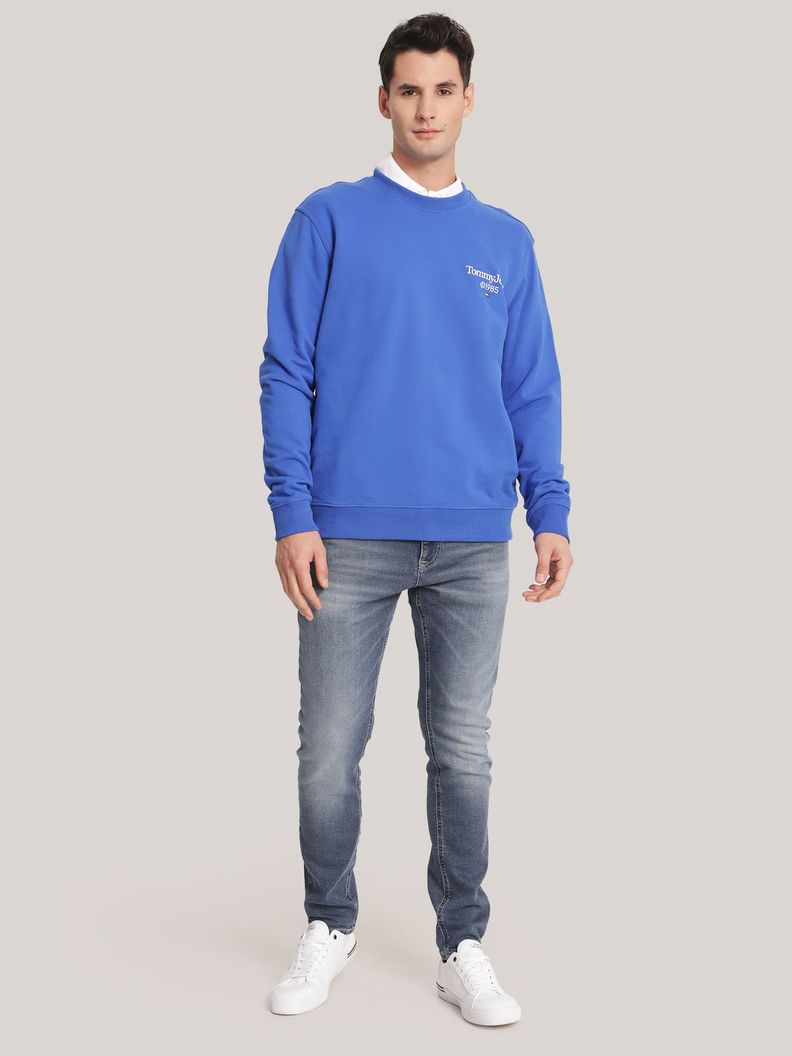Polerón Regular Grafico Azul Tommy Jeans-1