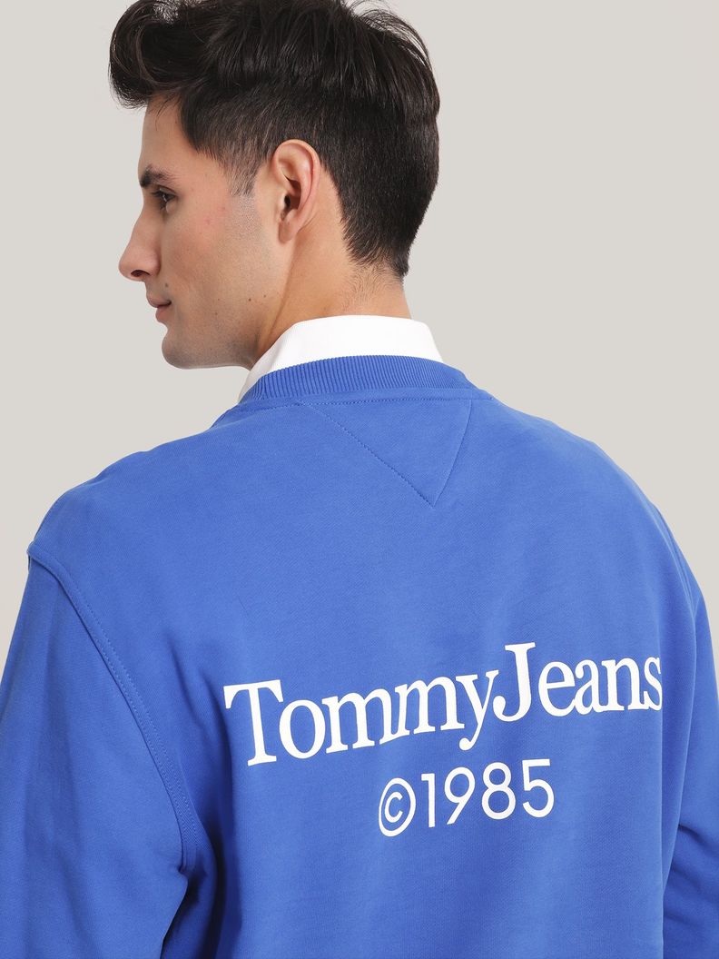 Polerón Regular Grafico Azul Tommy Jeans-3