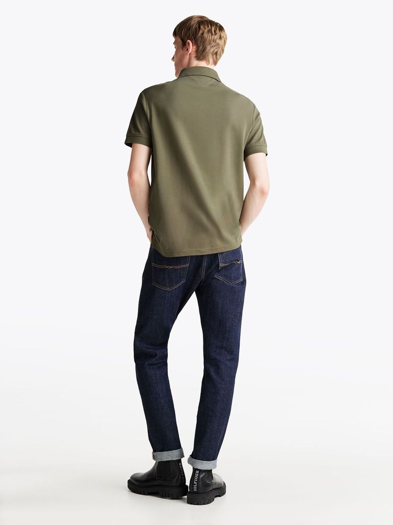 Polo Chest Insert Logo Verde Tommy Hilfiger-2