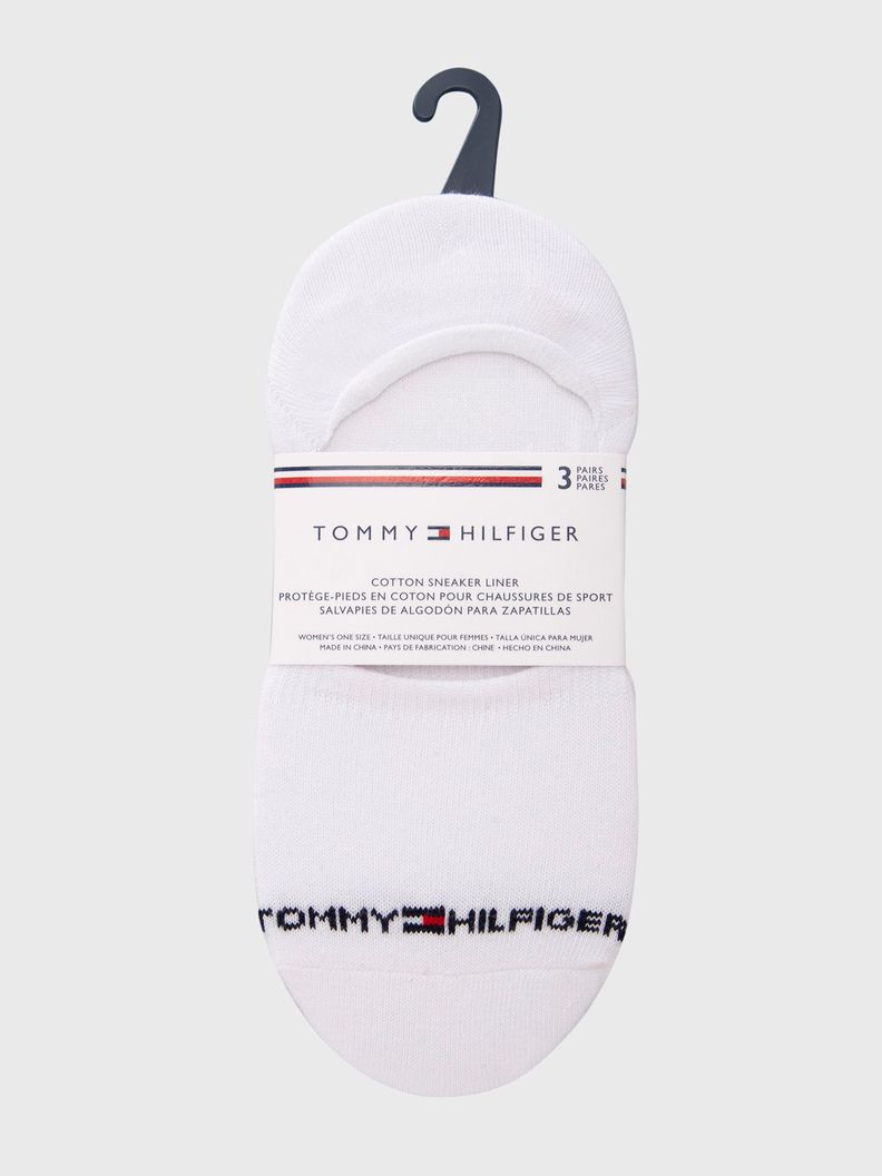 Pack de 3 Socks Liner Blanco Tommy Hilfiger A2-0