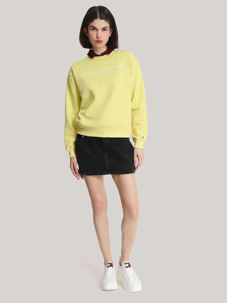 Polerón Modern Con Logo Amarillo Tommy Hilfiger-1
