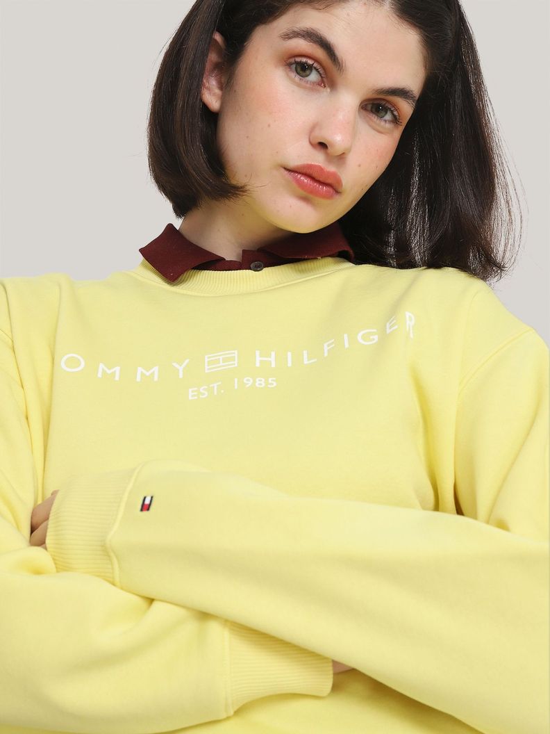 Polerón Modern Con Logo Amarillo Tommy Hilfiger-3