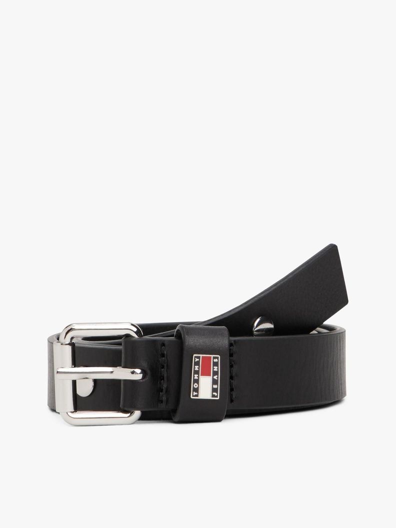 Cinturon Stud De Cuero Negro 80