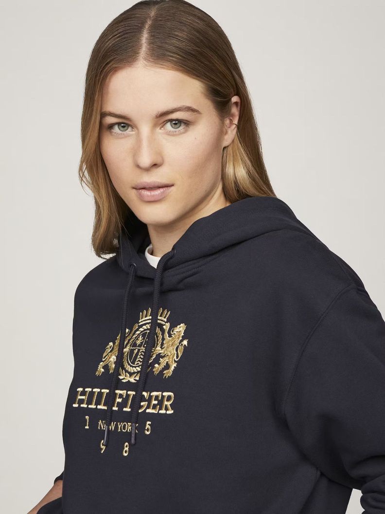 Polerón Hoodie Varsity Crest Azul Tommy Hilfiger-3