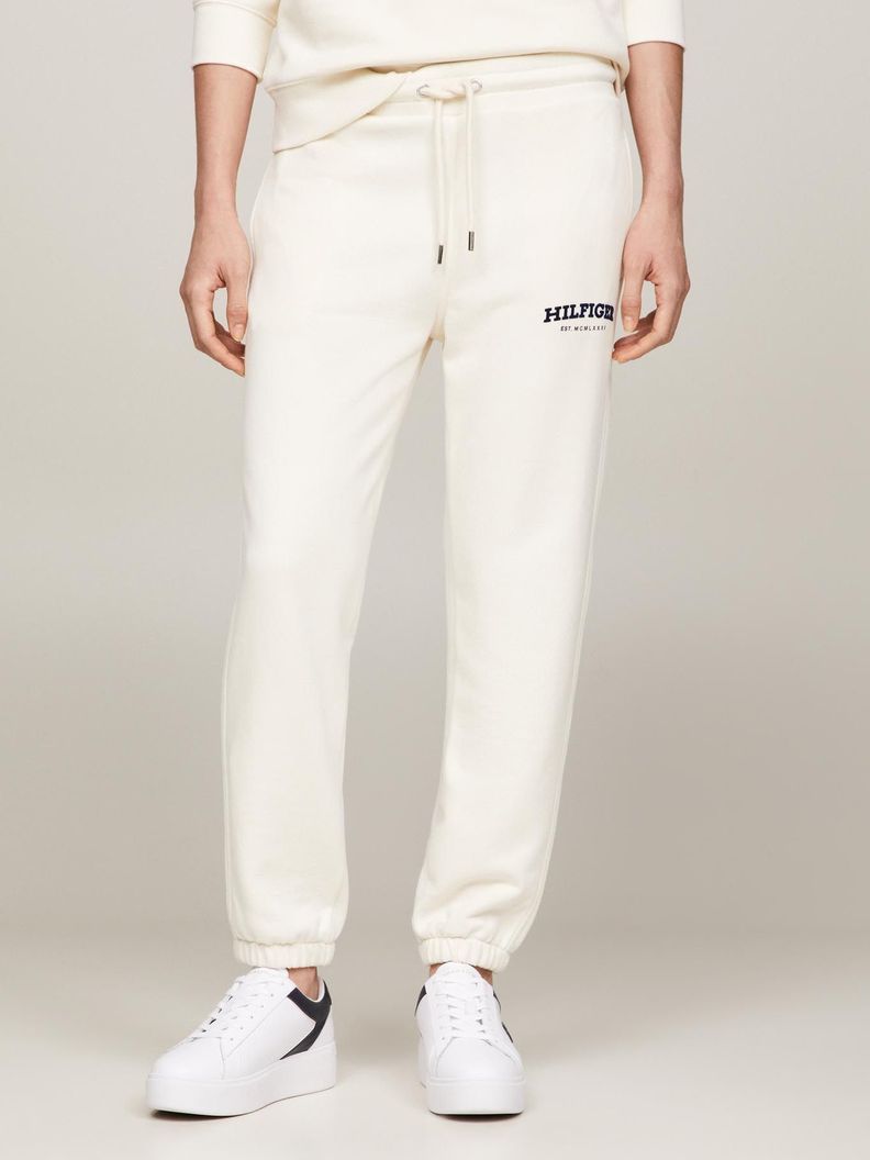 Jogger Con Logo Monotype Beige Tommy Hilfiger-1