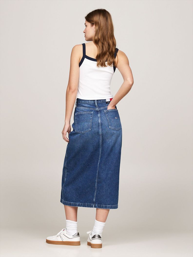 Falda Claire Denim Midi Azul Tommy Hilfiger-2