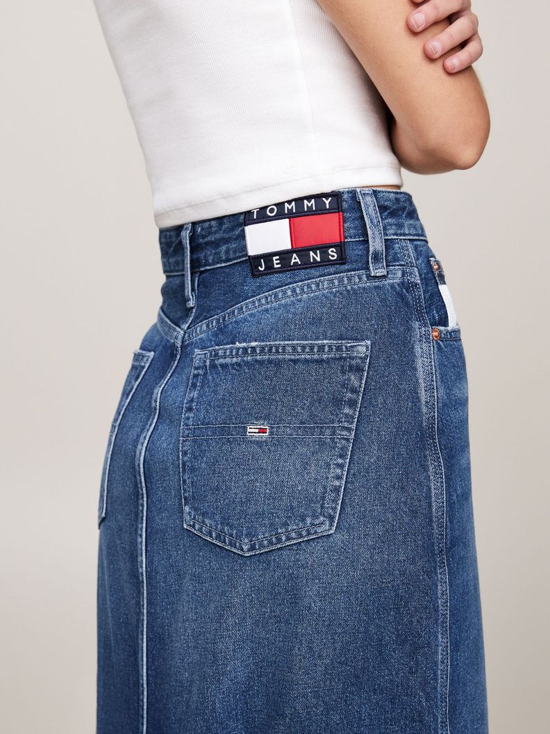 Falda Claire Denim Midi Azul Tommy Hilfiger-3