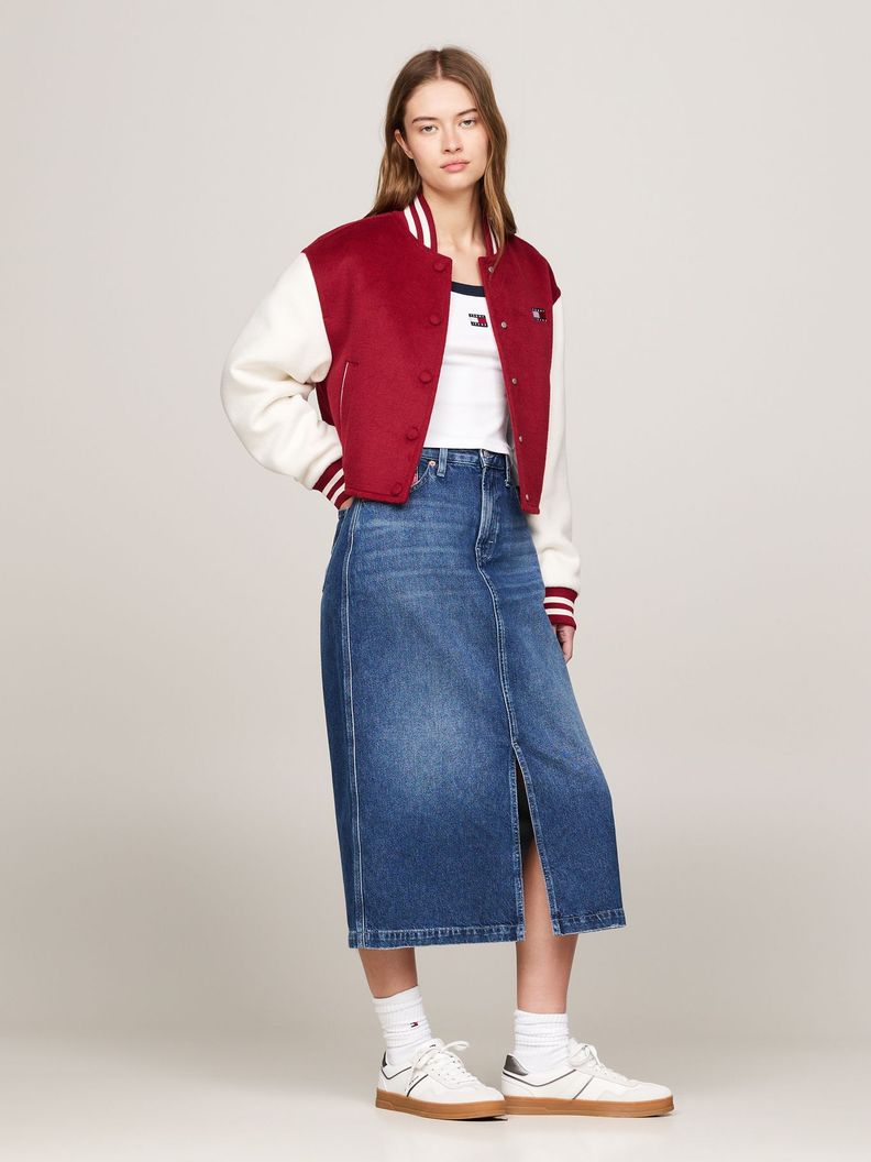 Falda Claire Denim Midi Azul Tommy Hilfiger-0