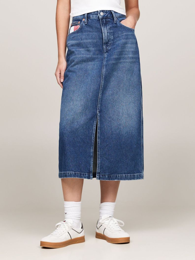 Falda Claire Denim Midi Azul Tommy Hilfiger-1