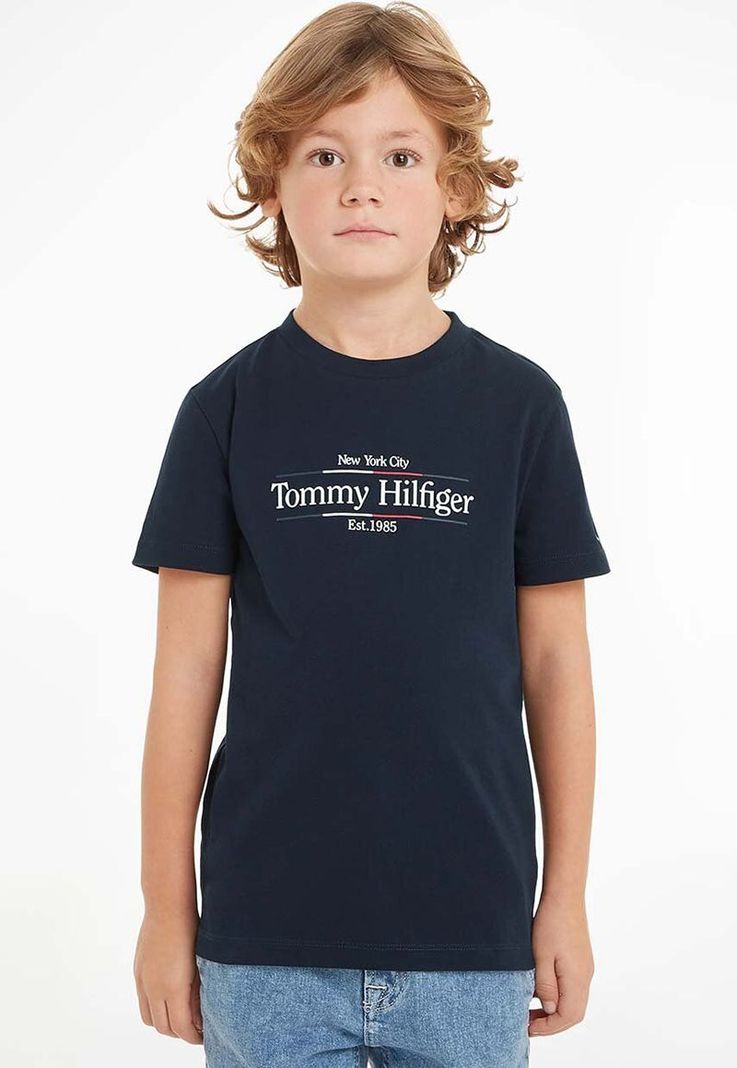 Polera C-Neck C Logo Icon Azul Tommy Hilfiger-0