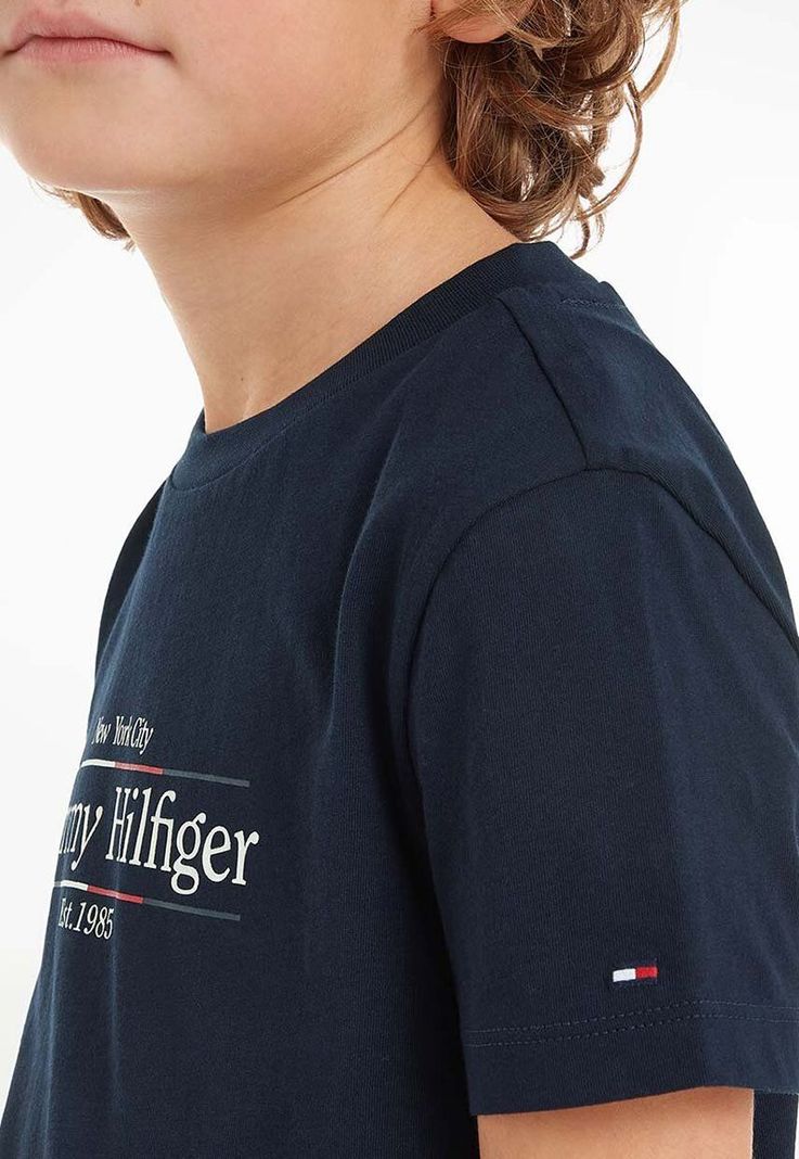 Polera C-Neck C Logo Icon Azul Tommy Hilfiger-2
