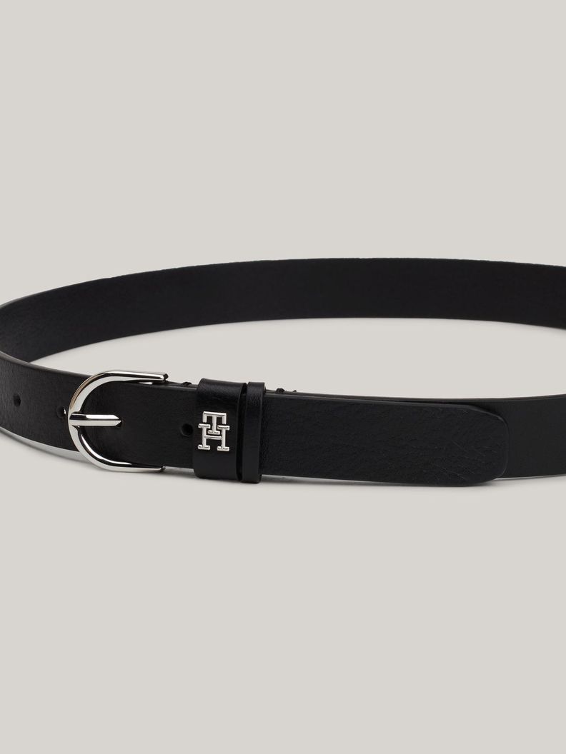 Cinturón Effortless De Cuero Negro Tommy Hilfiger-2
