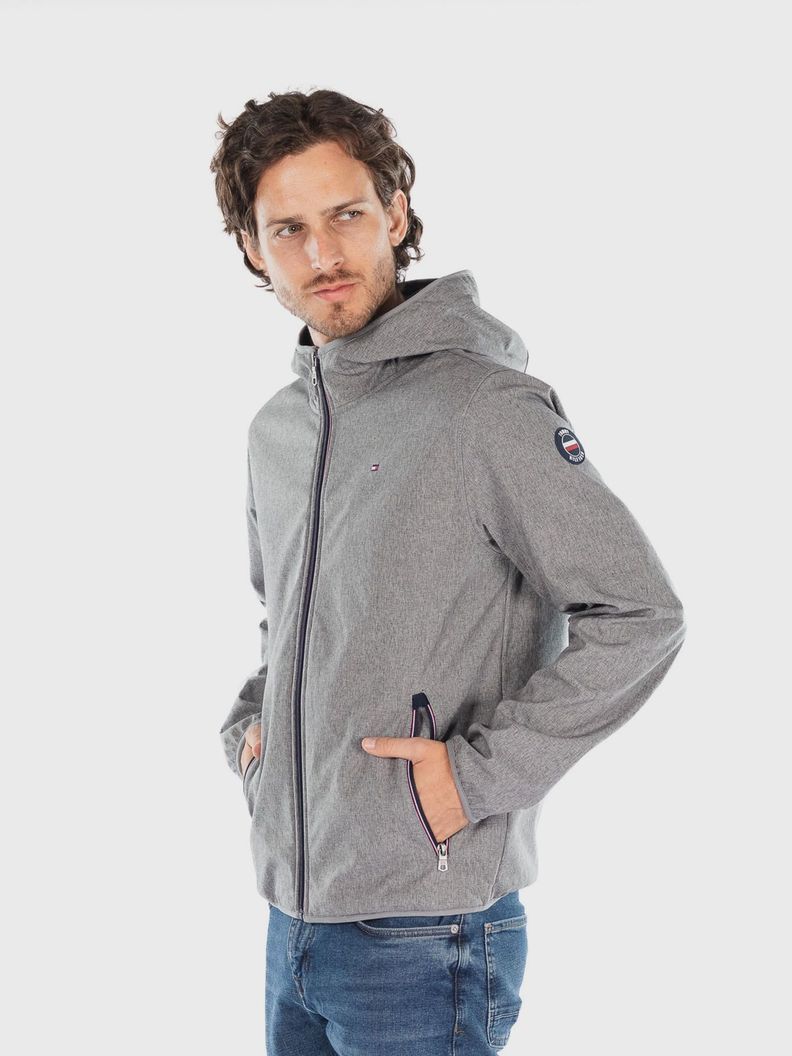 Chaqueta Hoodie Softshell Gris Tommy Hilfiger-0