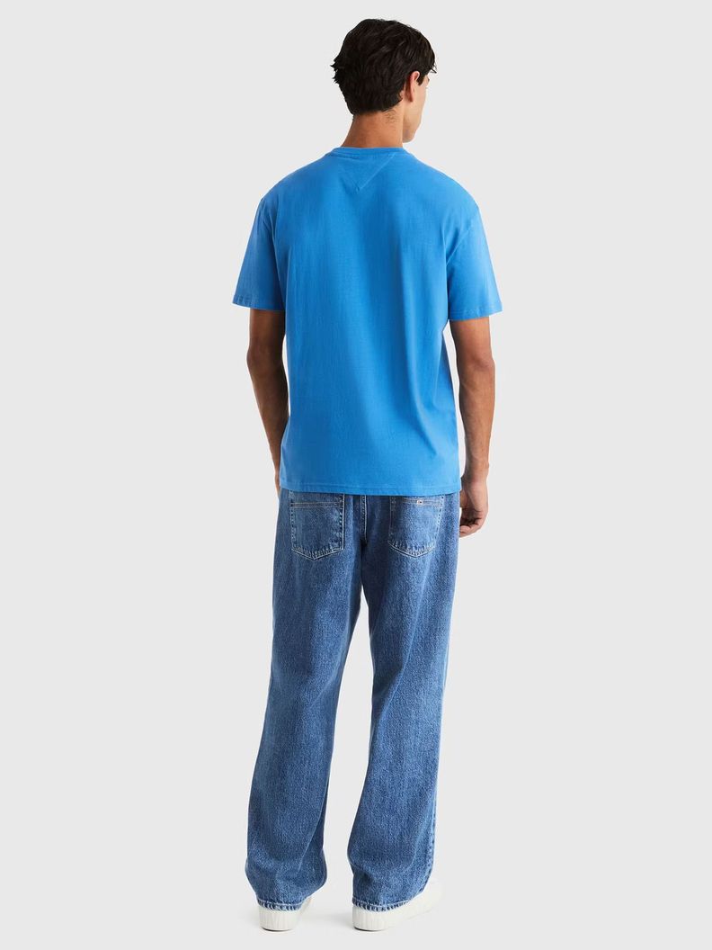 Polera Regular Linear Logo Azul Tommy Jeans-2