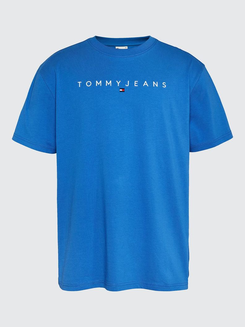 Polera Regular Linear Logo Azul Tommy Jeans-4