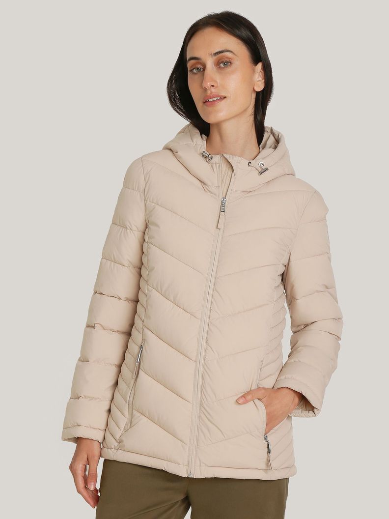 Parka Acolchada Packable de Gorro Beige Tommy Hilfiger-0