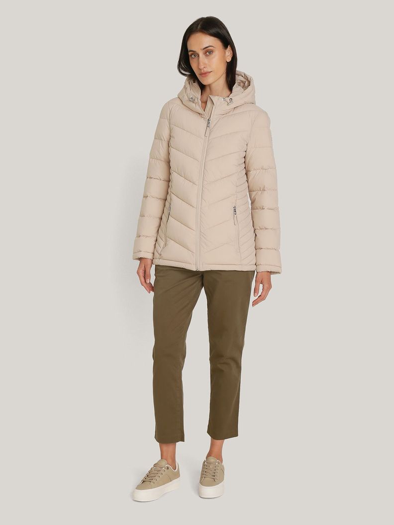 Parka Acolchada Packable de Gorro Beige Tommy Hilfiger-1