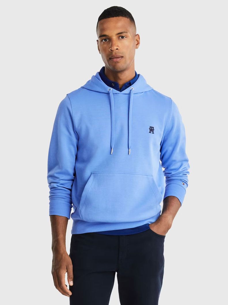 Polerón Hoodie Logo Monogram Celeste Tommy Hilfiger-0
