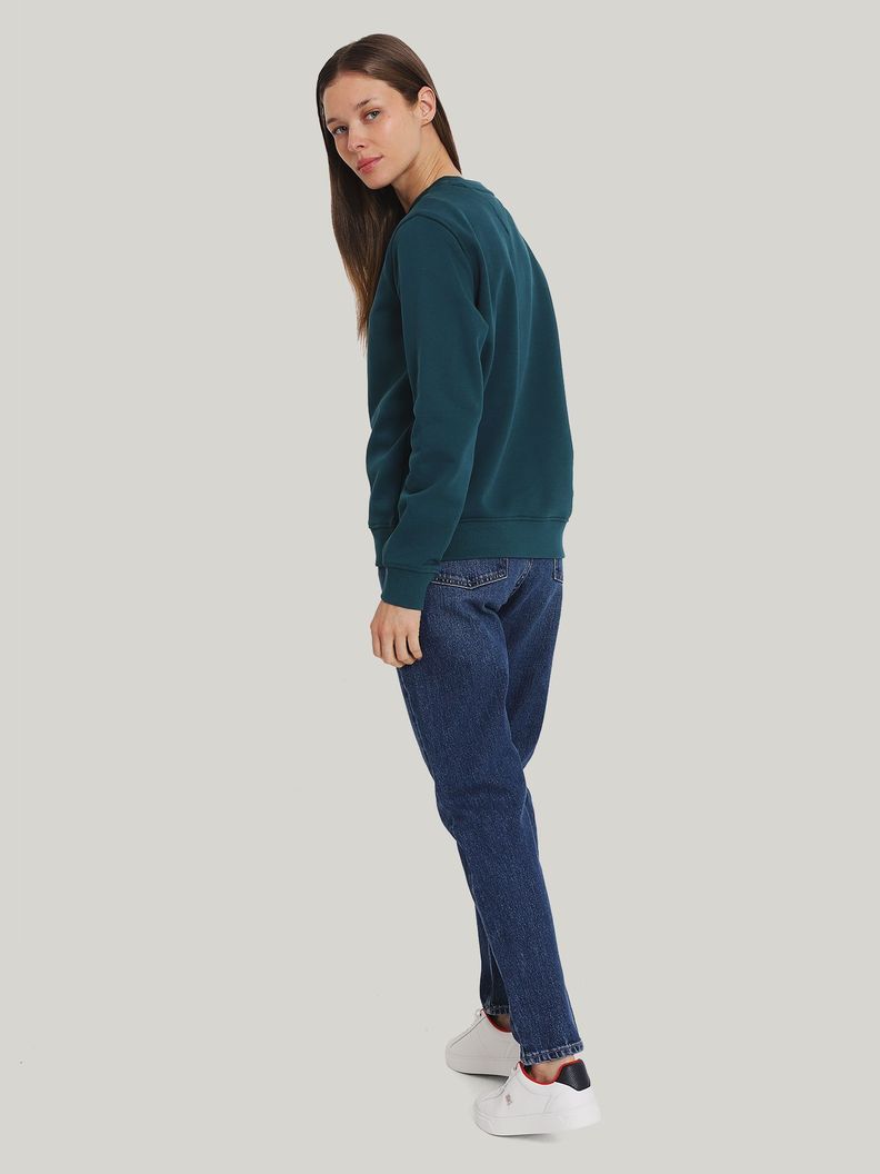 Polerón Essential Linear Logo Verde Tommy Jeans-2