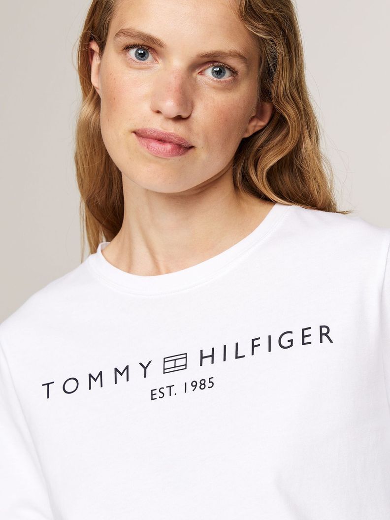 Polera Con Logo Corporate Solid Blanco Tommy Hilfiger-3