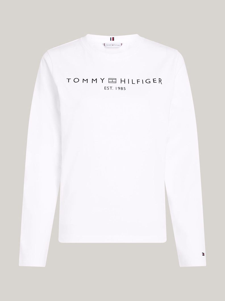 Polera Con Logo Corporate Solid Blanco Tommy Hilfiger-4