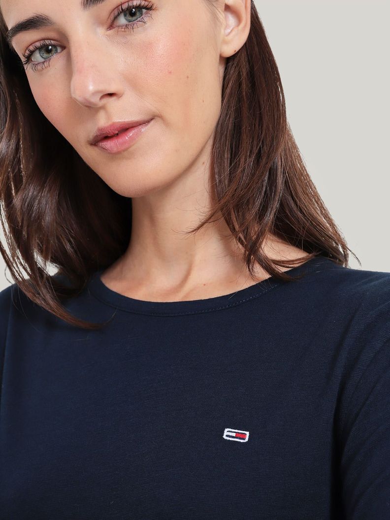 Polera Slub Soft Con Logo Azul Tommy Hilfiger-3