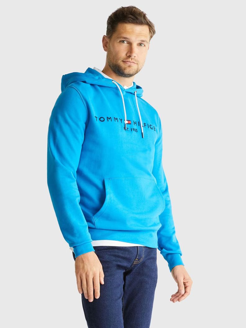 Polerón Hombre Essential Logo Celeste Tommy Hilfiger-0