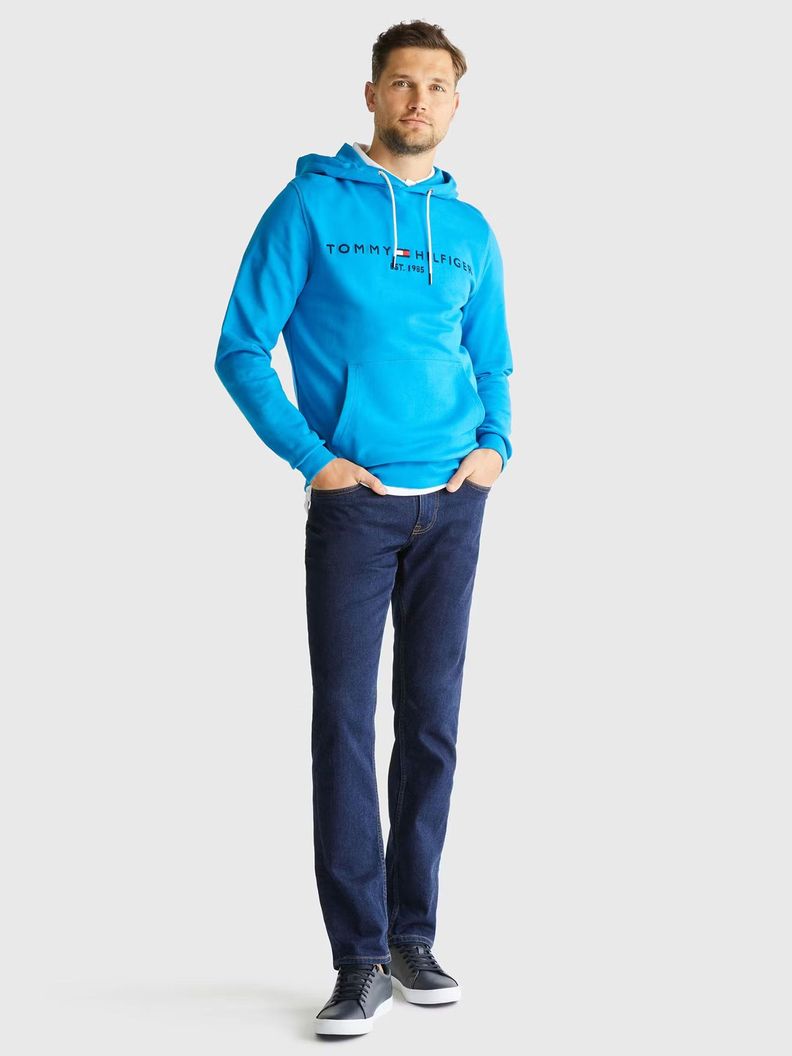 Polerón Hombre Essential Logo Celeste Tommy Hilfiger-1
