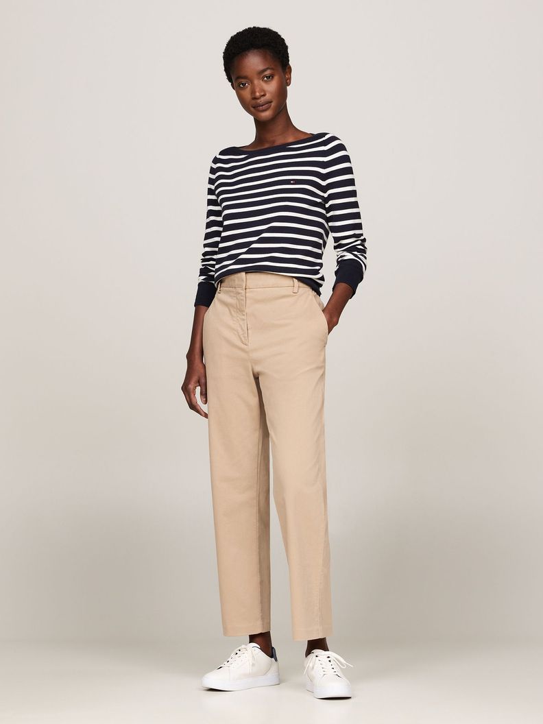 Sweater Con Cuello Estilo Barco Azul Tommy Hilfiger-1