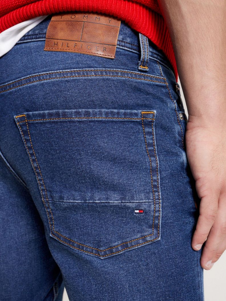 Jeans Denton Con Efecto Desteñido Azul Tommy Hilfiger-3