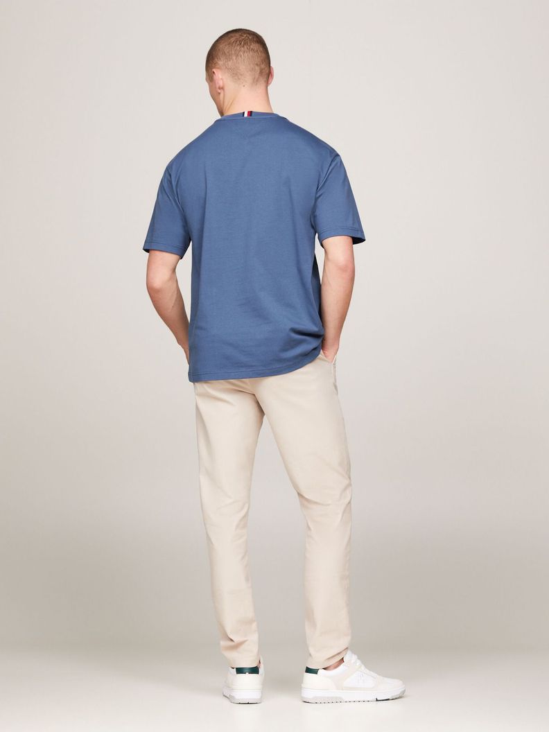 Polera Con Logo Monotype Bordado Azul Tommy Hilfiger-2