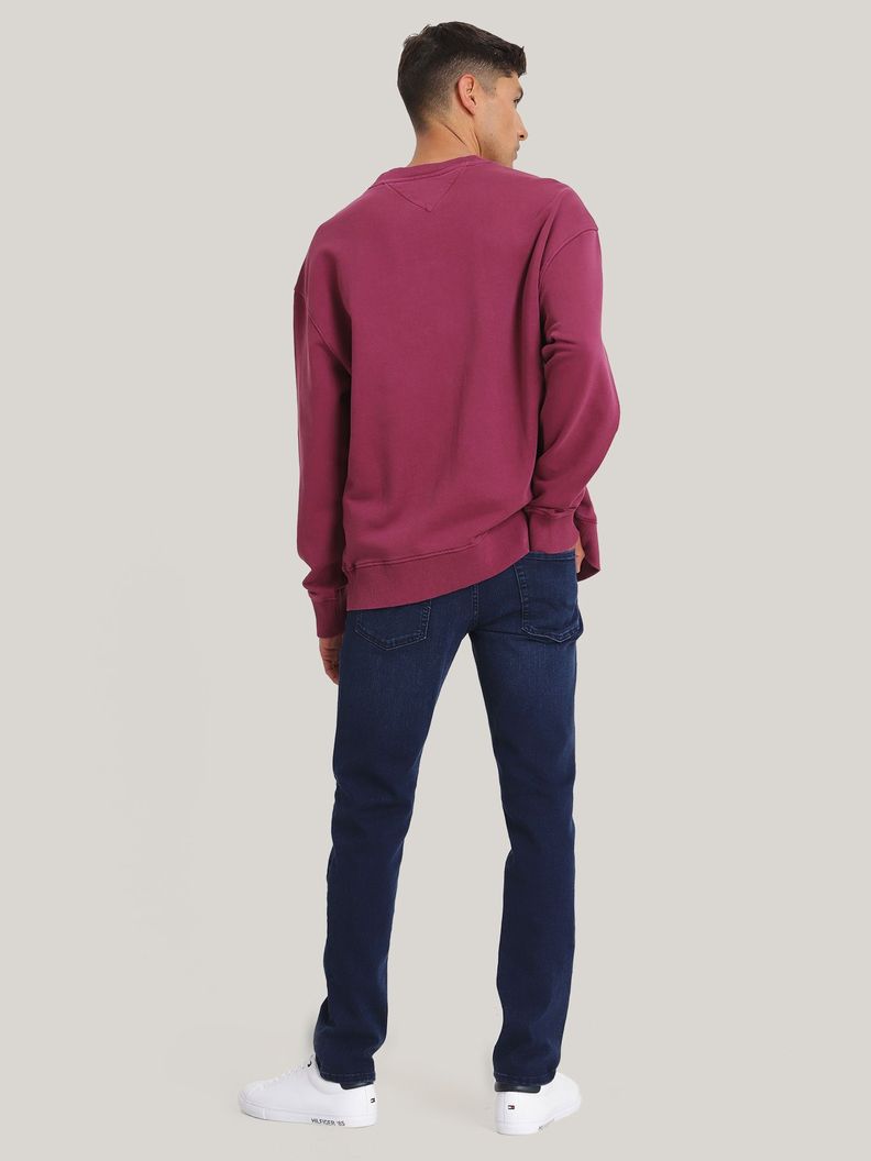 Polerón Con Logo Oversize Relaxed Burdeo Tommy Jeans-2