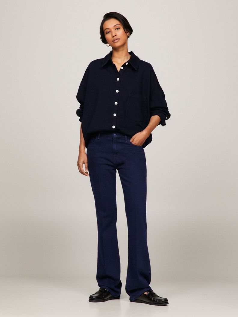 Jean Bootcut De Talle Medio Azul Tommy Hilfiger-0