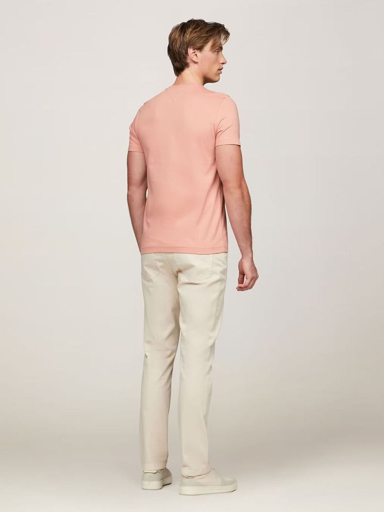 Polera Essential Cotton C-Neck Slim Fit Damasco Tommy Hilfiger-2