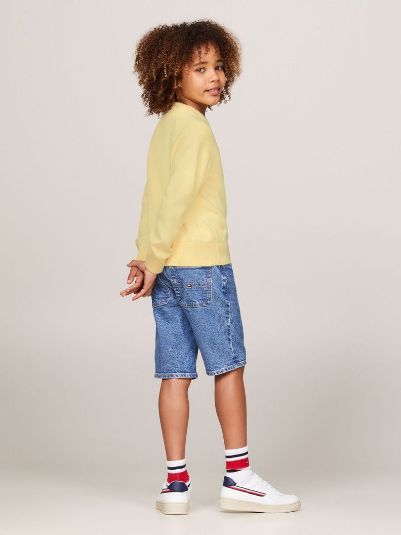 Sweater Logo Bordado Essential Amarillo Tommy Hilfiger-2