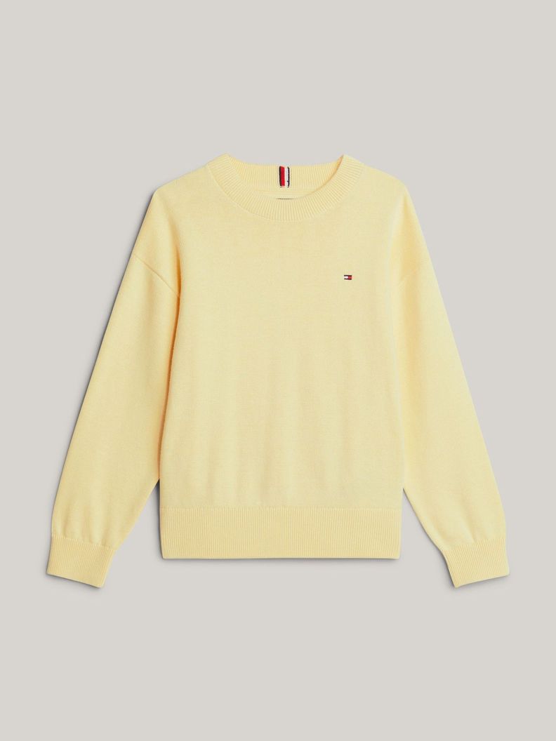 Sweater Logo Bordado Essential Amarillo Tommy Hilfiger-4