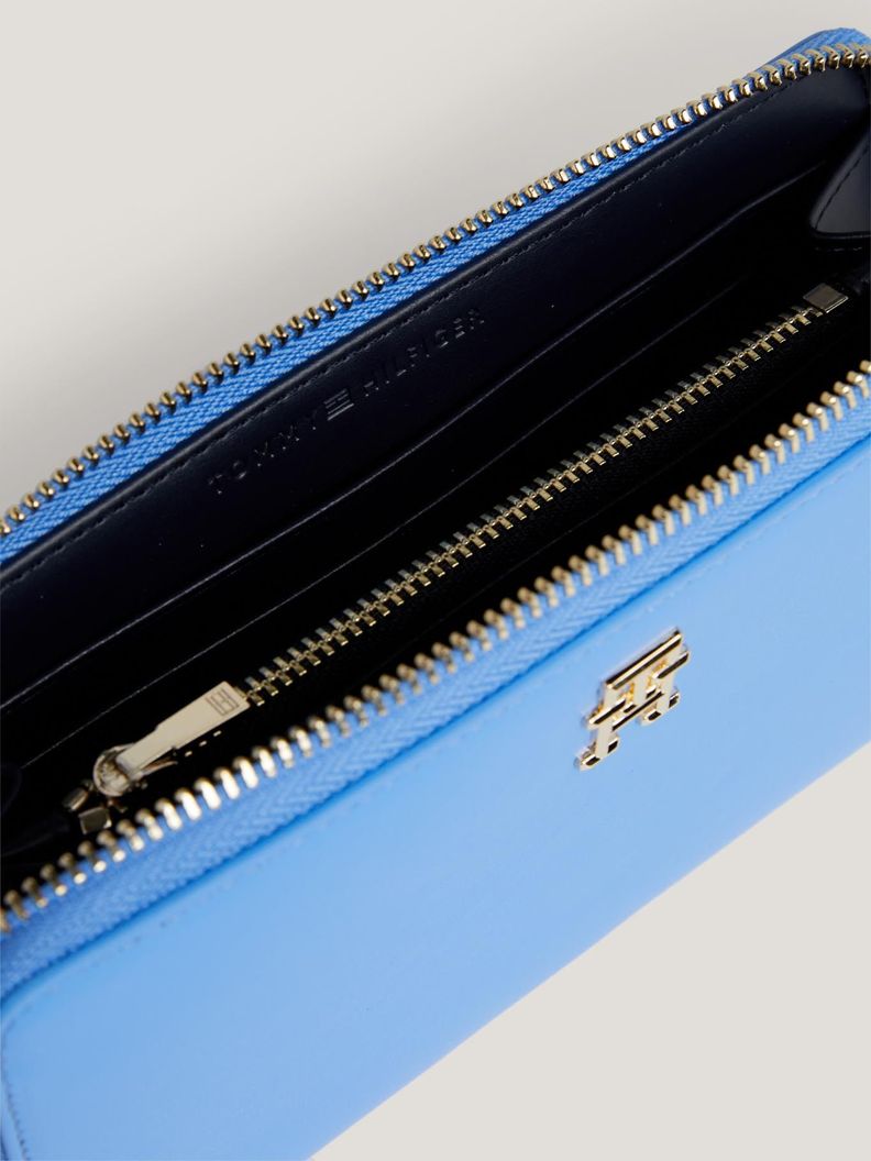 Billetera Iconic Con Cierre Celeste Tommy Hilfiger-3