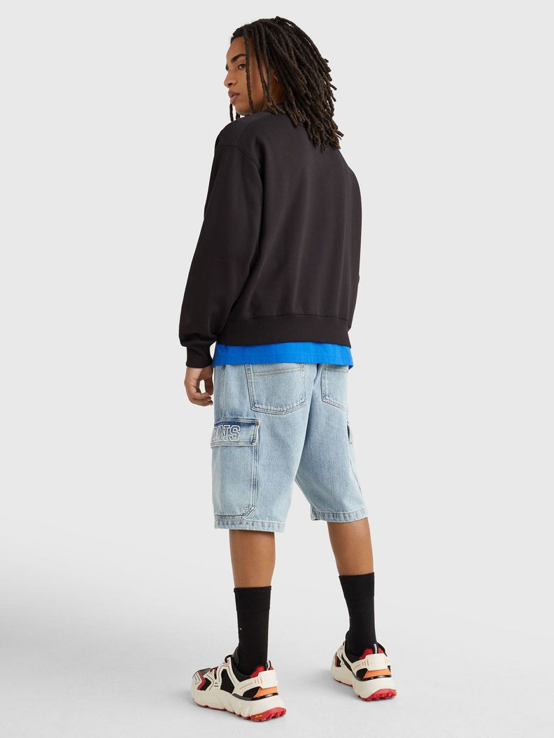 Polerón Relaxed Modern Con Logo Negro Tommy Jeans-2