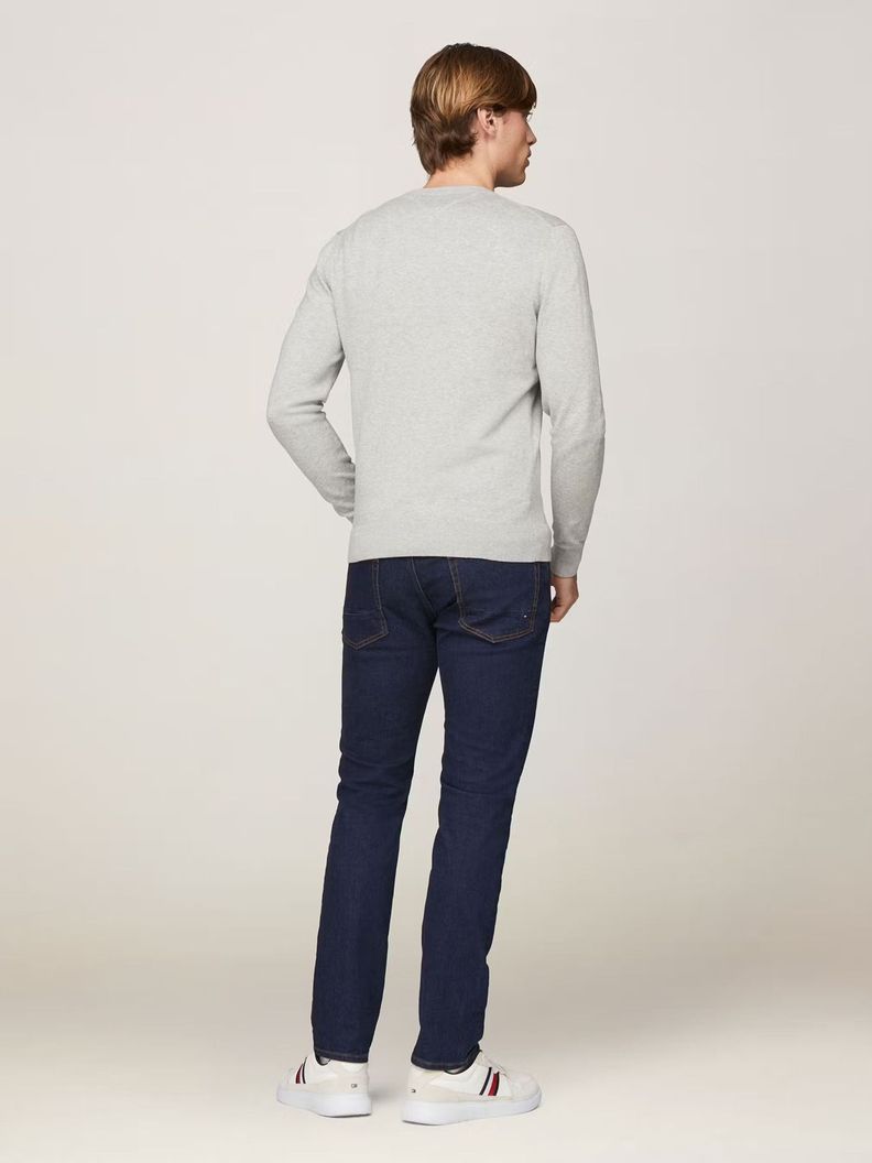 Sweater Básico Signature C-Neck Gris Tommy Hilfiger-2