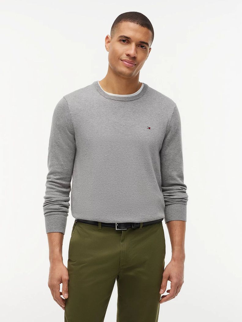 Sweater Basico Signature C-Neck Gris S