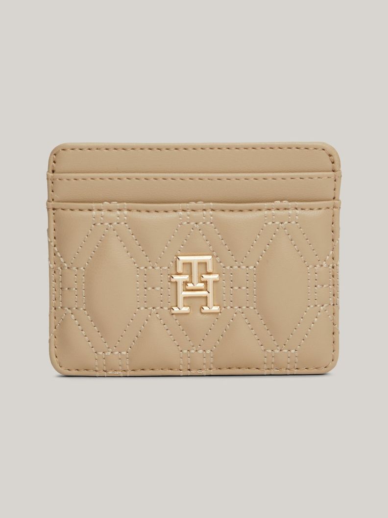 Tarjetero Con Logo Monogram Beige Tommy Hilfiger-0