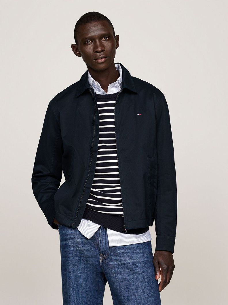 Chaqueta Cotton Ivy Con Cierre Azul Tommy Hilfiger-0
