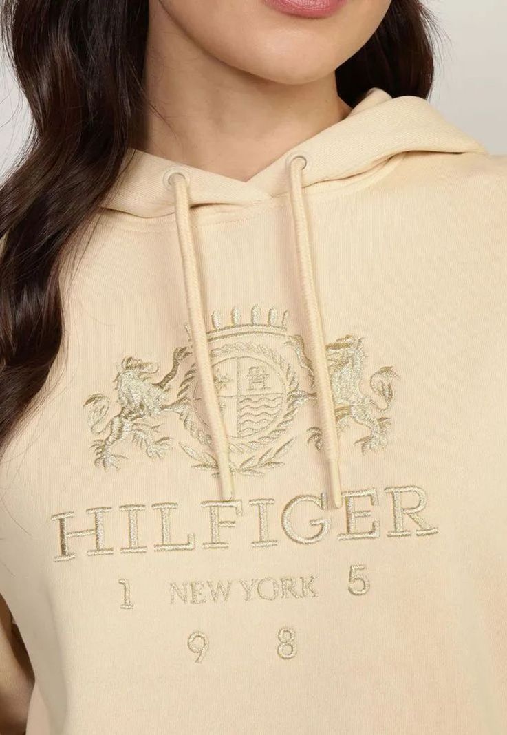 Polerón Hoodie Varsity Crest Beige Tommy Hilfiger-2