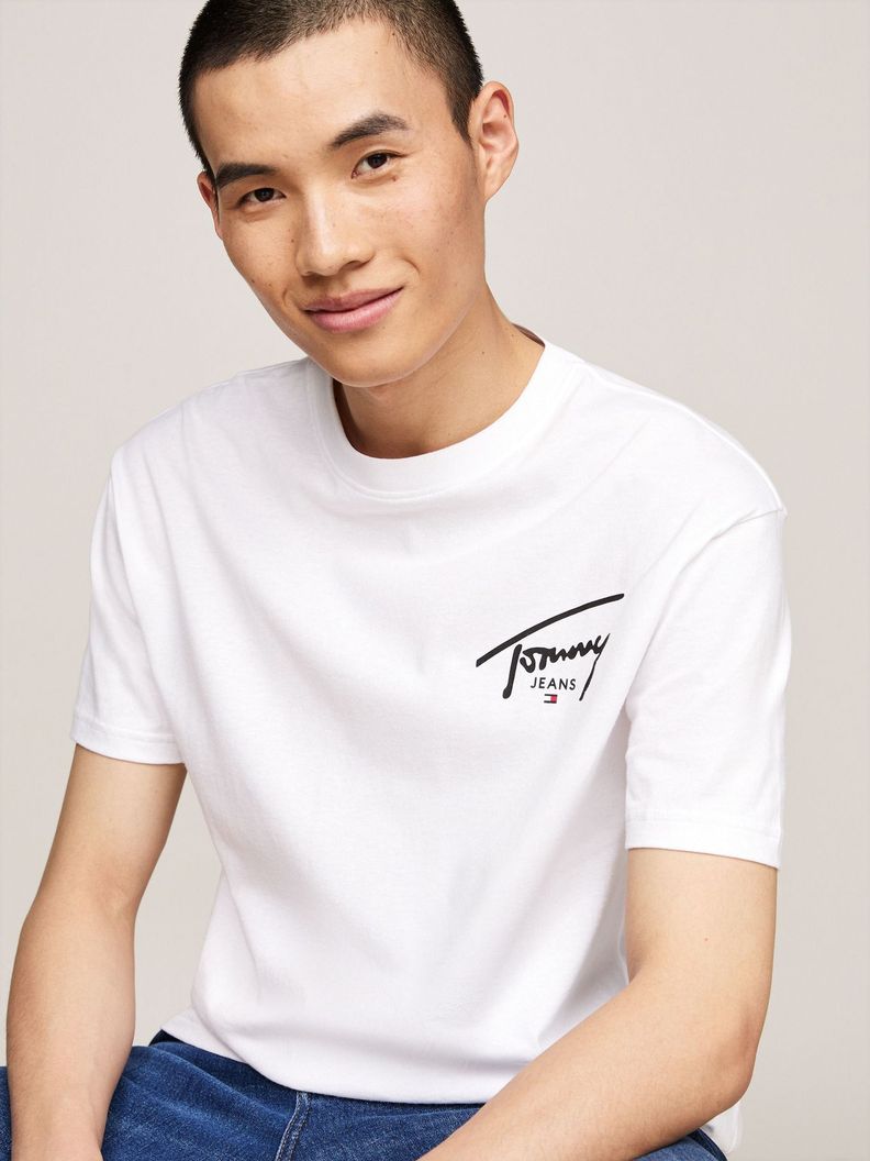 Polera Con Logo Signature Blanco Tommy Jeans-3
