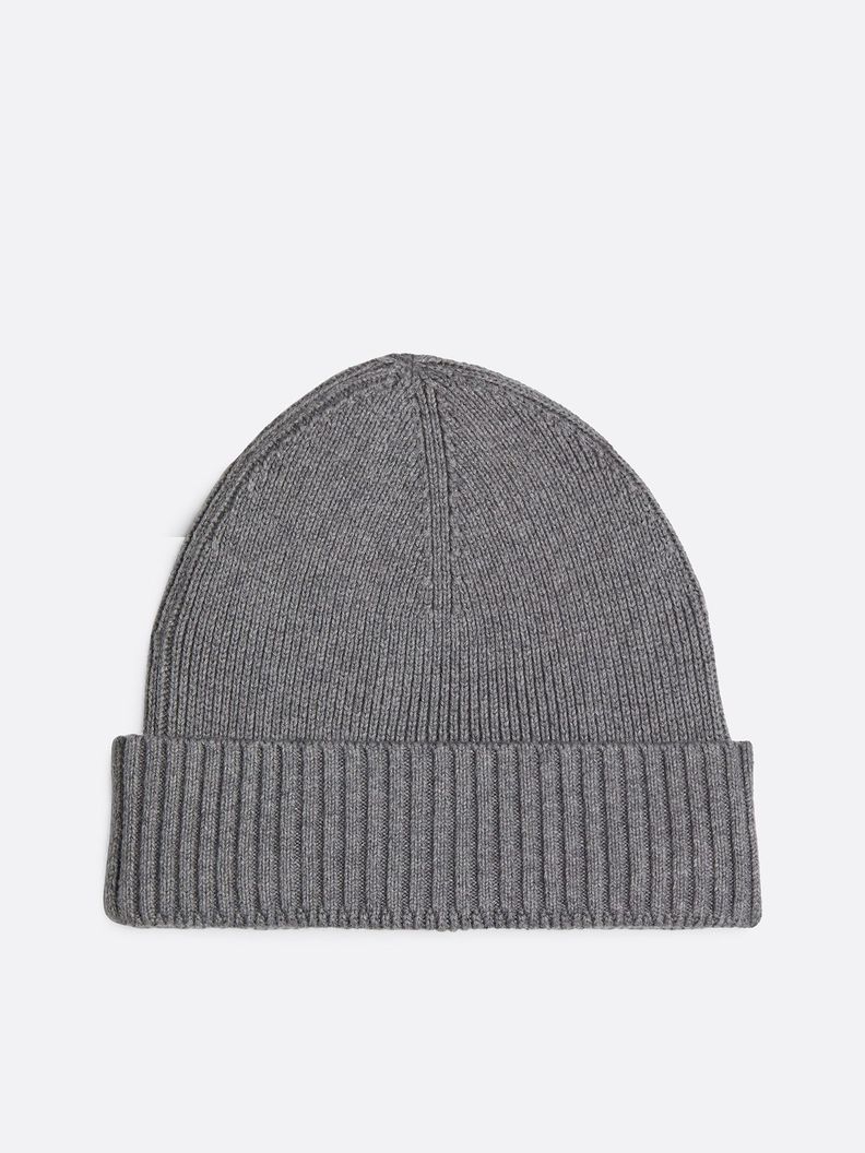 Gorro Solid Y Logo Gris Tommy Hilfiger-2