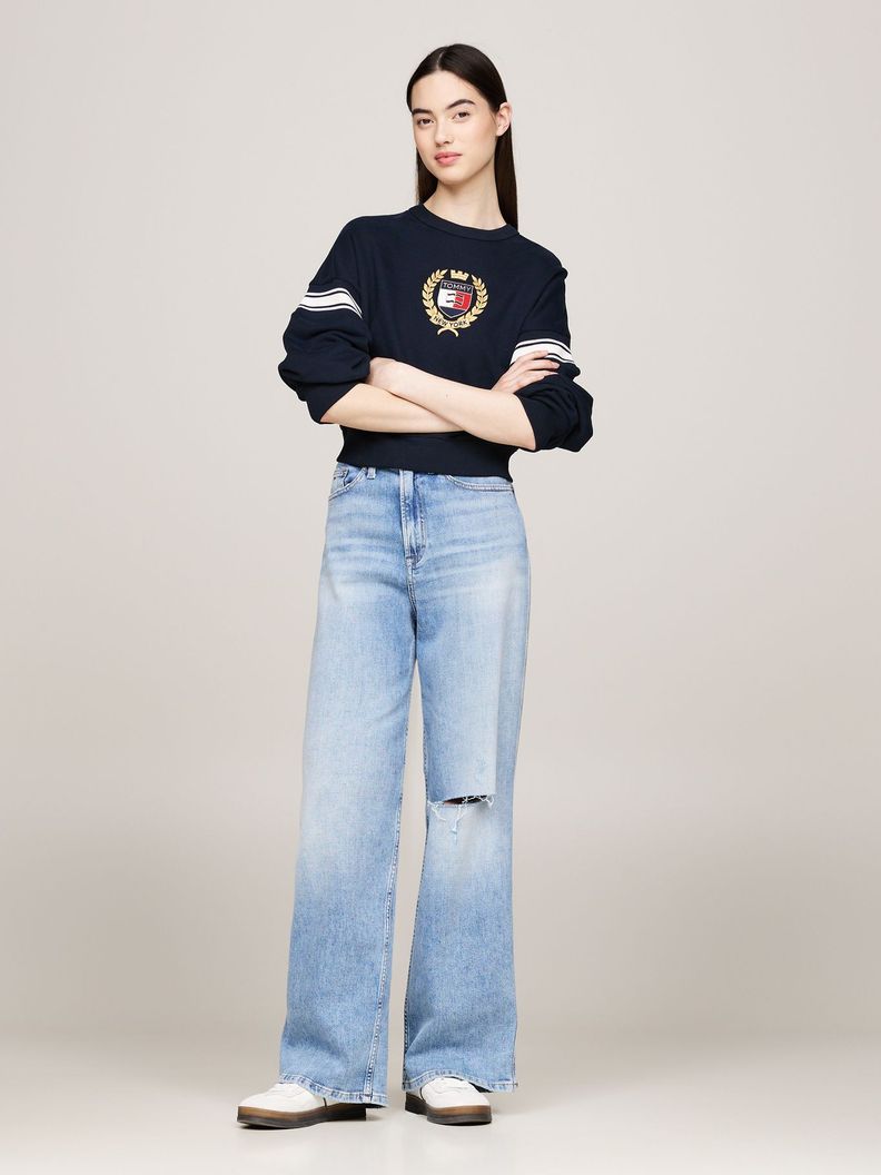 Polerón Crest Preppy Logo Azul Tommy Hilfiger-1